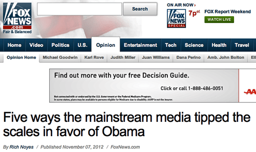 Fox headline