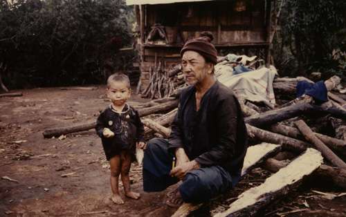 hilltribe man & boy